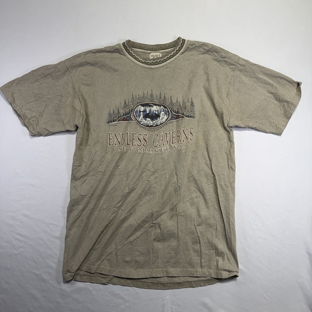 Vintage Endless Caverns New Market VA T-Shirt XL Prairie Mountain Made in USA